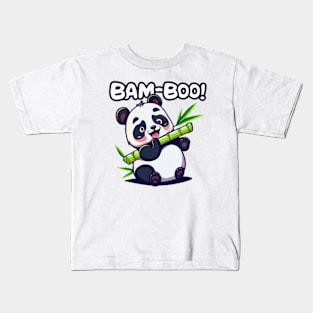 panda bam-boo Kids T-Shirt